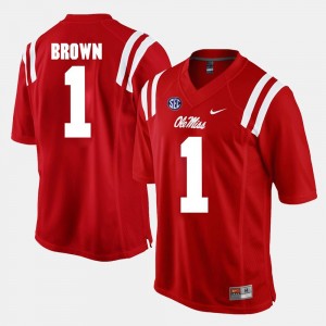 #1 Red Alumni Football Game For Men A.J. Brown Ole Miss Jersey 262824-356