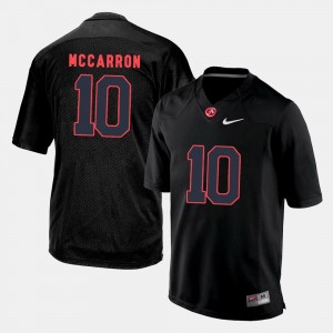 Men's #10 Black A.J. McCarron Alabama Jersey College Football 260342-680