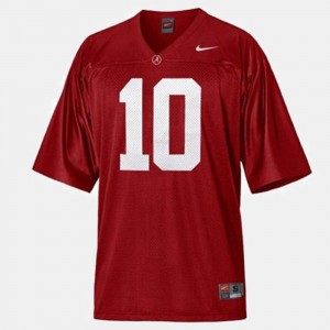 Red A.J. McCarron Alabama Jersey For Kids College Football #10 880228-993
