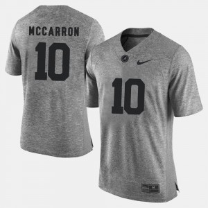 Gridiron Limited A.J. McCarron Alabama Jersey Gray For Men #10 Gridiron Gray Limited 416583-259