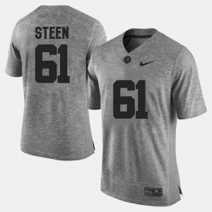 Gridiron Limited Men's Anthony Steen Alabama Jersey Gridiron Gray Limited #61 Gray 641752-749