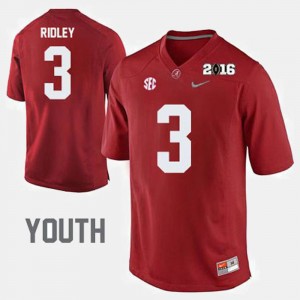 Kids Calvin Ridley Alabama Jersey #3 College Football Crimson 767372-672