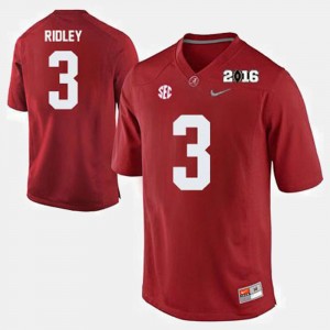 College Football Crimson #3 Men Calvin Ridley Alabama Jersey 230806-756