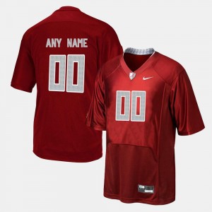 Mens #00 College Football Alabama Customized Jerseys Red 548116-680