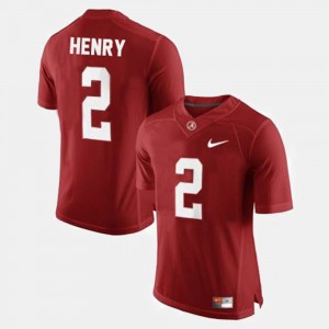Derrick Henry Alabama Jersey Red College Football For Men's #2 551179-992