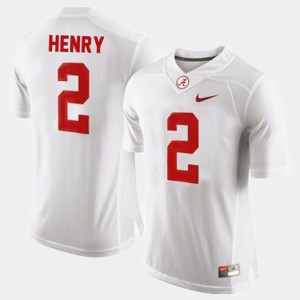 Derrick Henry Alabama Jersey Men College Football White #2 973472-664