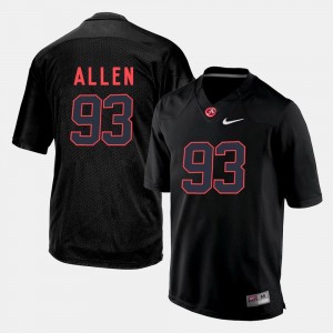 #93 Black Jonathan Allen Alabama Jersey For Men's College Football 583258-561