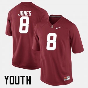 Youth(Kids) Julio Jones Alabama Jersey #8 Alumni Football Game Crimson 356137-872