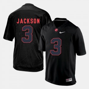 Men's Black College Football #3 Kareem Jackson Alabama Jersey 180279-256