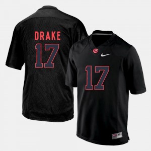#17 For Men Kenyan Drake Alabama Jersey Black College Football 237309-564