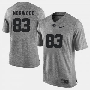 #83 Gridiron Limited Gray Gridiron Gray Limited Mens Kevin Norwood Alabama Jersey 668564-683