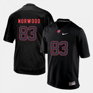 Kevin Norwood Alabama Jersey #83 Silhouette College Black Mens 376249-523