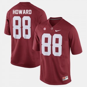 #88 Red College Football O.J. Howard Alabama Jersey Men's 515268-879