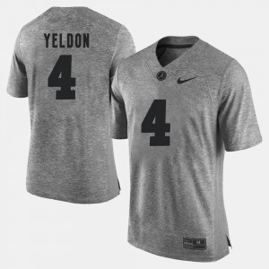 For Men Gridiron Gray Limited T.J. Yeldon Alabama Jersey #4 Gridiron Limited Gray 953101-973
