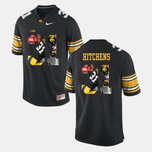 #31 Pictorial Fashion Anthony Hitchens Iowa Jersey Mens Black 697556-463