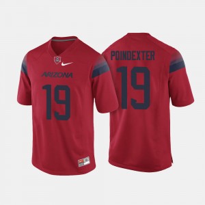 #19 Red College Football Mens Shawn Poindexter Arizona Jersey 825515-305