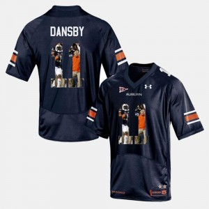 For Men Karlos Dansby Auburn Jersey Navy Blue Player Pictorial #11 318948-705