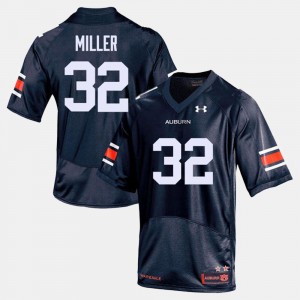 For Men Malik Miller Auburn Jersey College Football #32 Navy 620959-647