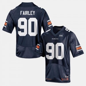 #90 Nick Fairley Auburn Jersey Navy College Football For Men 549730-352