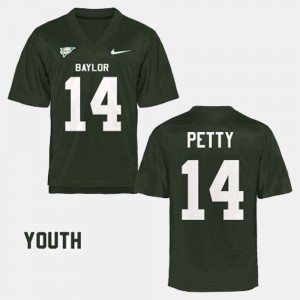 Green College Football Bryce Petty Baylor Jersey Kids #14 576544-973