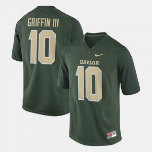 #10 Robert Griffin III Baylor Jersey For Men's Green Alumni Football Game 301555-913