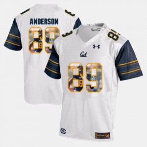 Player Pictorial Stephen Anderson Cal Bears Jersey #89 White Men's 736356-429