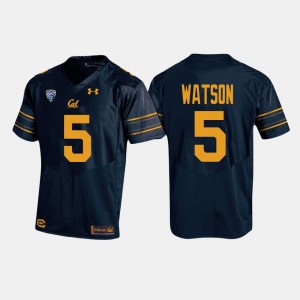 Tre Watson Cal Bears Jersey College Football #5 Men's Navy 290860-816