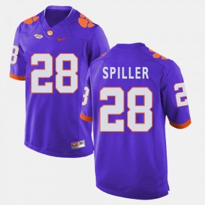 C.J. Spiller Clemson Jersey Purple #28 College Football Men 287506-607