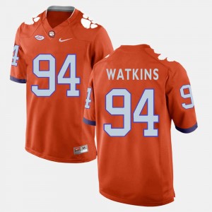 Mens Carlos Watkins Clemson Jersey Orange College Football #94 353031-592