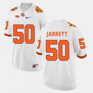 #50 Grady Jarrett Clemson Jersey College Football For Men's White 743998-686