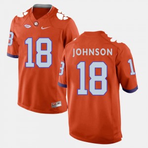 Jadar Johnson Clemson Jersey For Men's College Football Orange #18 843112-675