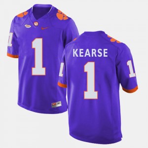 #1 College Football Jayron Kearse Clemson Jersey Mens Purple 706903-764