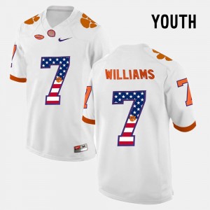 Mike Williams Clemson Jersey White US Flag Fashion Youth #7 731533-685