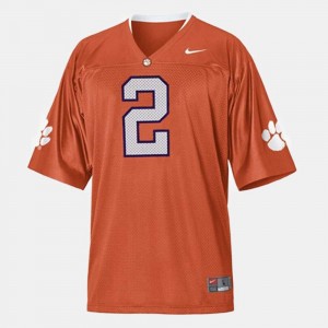 Orange For Men's #2 Sammy Watkins Clemson Jersey College Football 781898-137