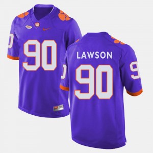 Shaq Lawson Clemson Jersey #90 Mens College Football Purple 927454-774