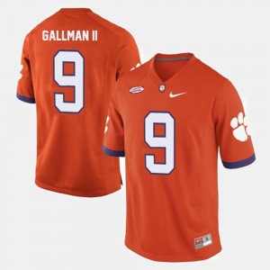 Wayne Gallman II Clemson Jersey #9 Orange College Football Men's 774445-314