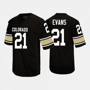 College Football #21 Men Kyle Evans Colorado Jersey Black 449639-945
