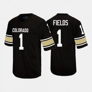 College Football #1 Shay Fields Colorado Jersey For Men Black 929994-174