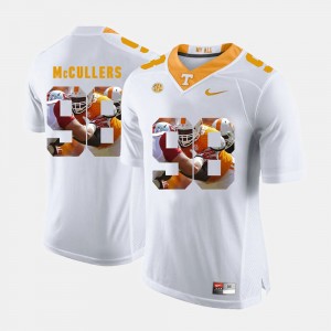 White Daniel McCullers UT Jersey For Men #98 Pictorial Fashion 824694-159