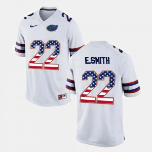 White Men's US Flag Fashion Emmitt Smith Gators Jersey #22 623949-885