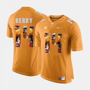 #14 Men's Eric Berry UT Jersey Orange Pictorial Fashion 399223-620
