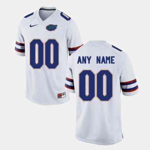 White #00 Mens College Limited Football Gators Customized Jersey 501141-659