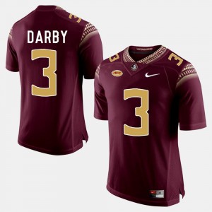 College Football Ronald Darby FSU Jersey For Men's Garnet #3 776360-152