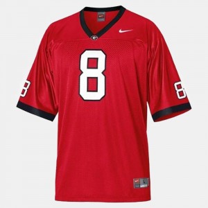 Red #8 A.J. Green UGA Jersey Mens College Football 950129-178