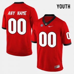 Red Youth College Limited Football #00 UGA Customized Jersey 279775-500