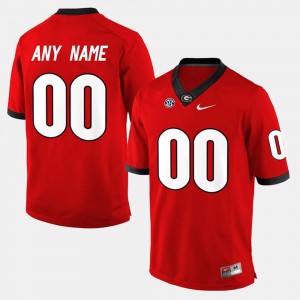 College Limited Football UGA Customized Jerseys #00 Red For Men's 225919-441