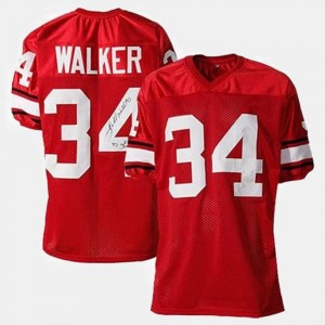 #34 Herschel Walker UGA Jersey College Football For Men's Red 466540-234