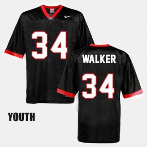 Youth Herschel Walker UGA Jersey #34 Black College Football 469573-525