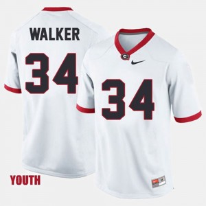 College Football Herschel Walker UGA Jersey Kids #34 White 778530-848
