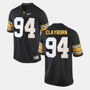 #94 Adrian Clayborn Iowa Jersey College Football Black Mens 145521-882